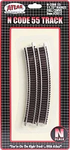 150-2012 Atlas N Code 55 -- 11-1/4" Radius Full Curve